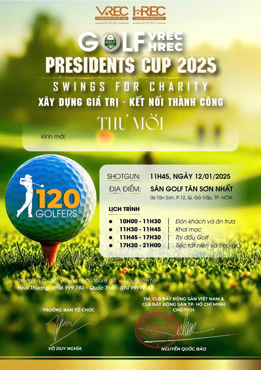 GOLF VREC & HREC PRESIDENT CUP 2025 SWING FOR CHARITY