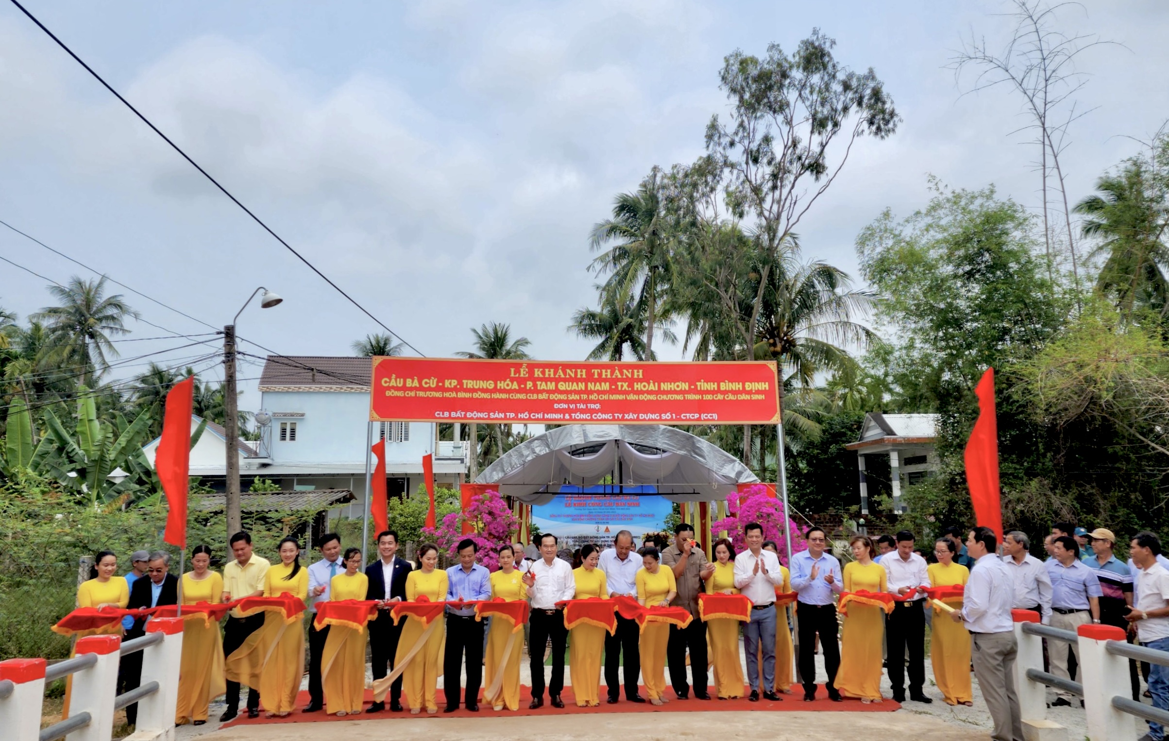 KHÁNH THÀNH CẦU BÀ CỪ & KHỞI CÔNG CẦU DÂN SINH TẠI TỈNH BÌNH ĐỊNH KINH PHÍ GẦN 2 TỶ ĐỒNG