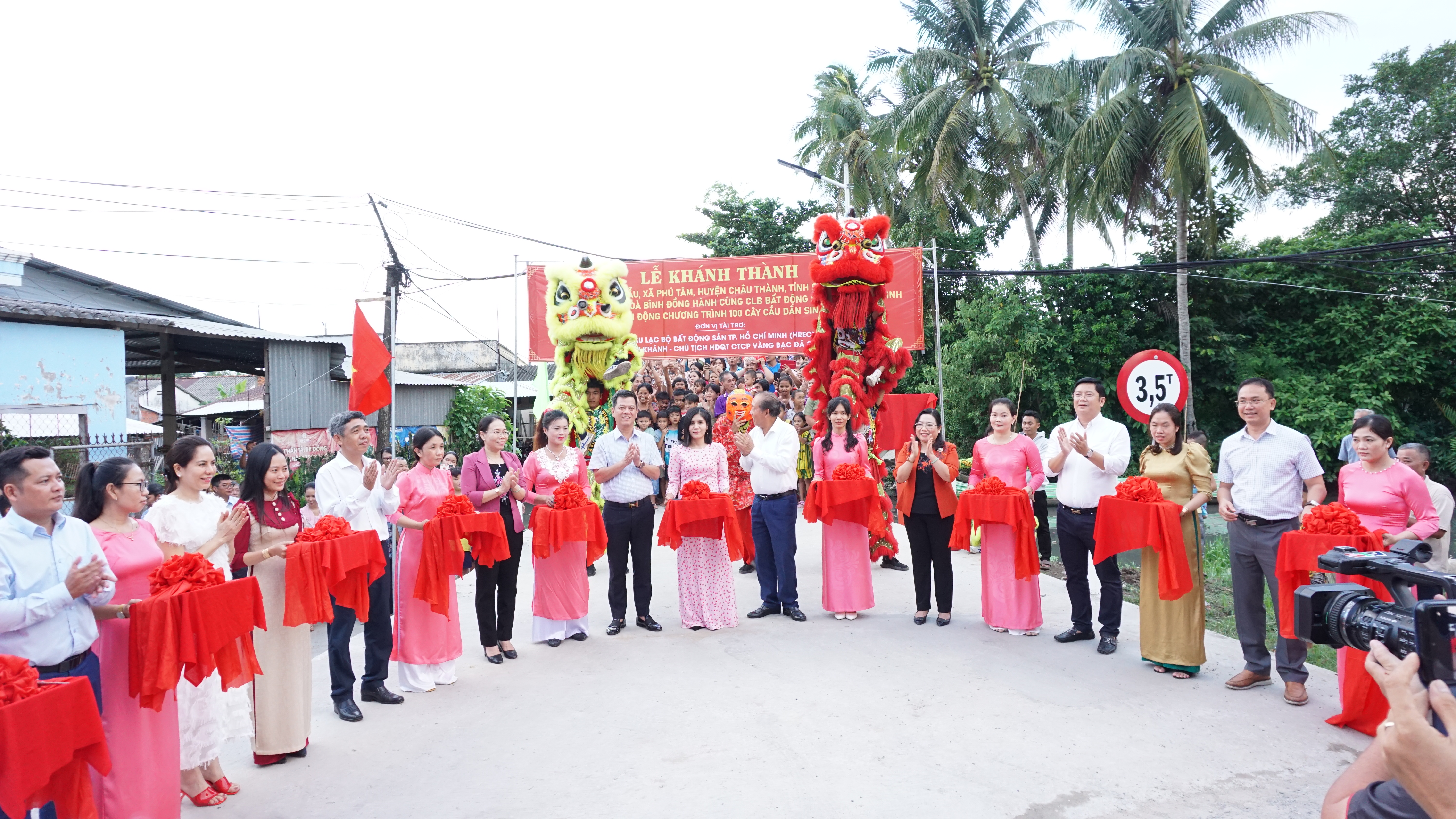 LỄ KHÁNH THÀNH CẦU BÀ NGẪU TỈNH SÓC TRĂNG KINH PHÍ XÂY DỰNG GẦN 1 TỶ ĐỒNG