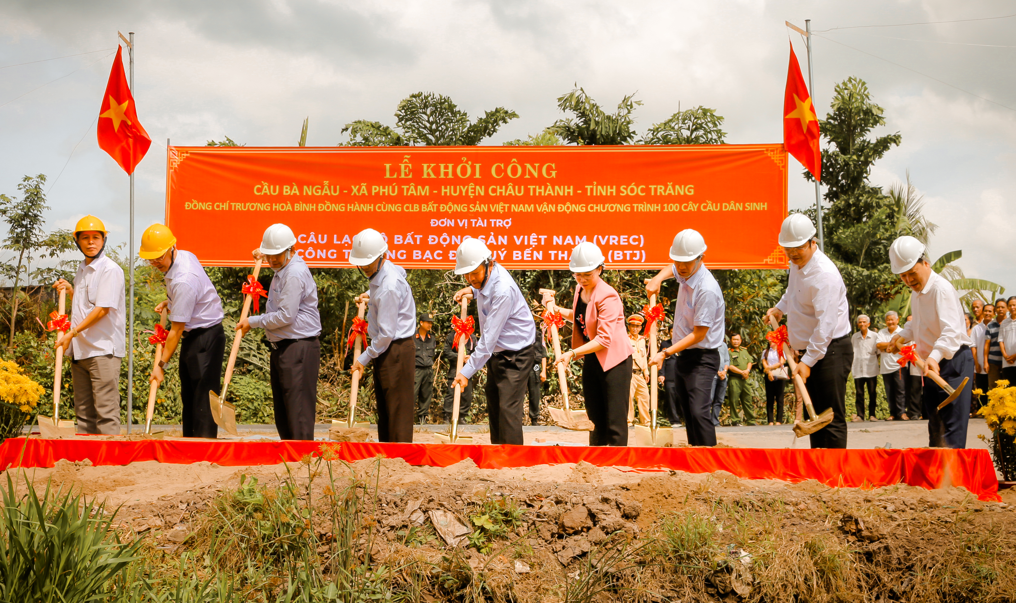 CHƯƠNG TRÌNH LỄ KHỞI CÔNG CẦU TỪ THIỆN TẠI TỈNH SÓC TRĂNG KINH PHÍ GẦN 1 TỶ ĐỒNG