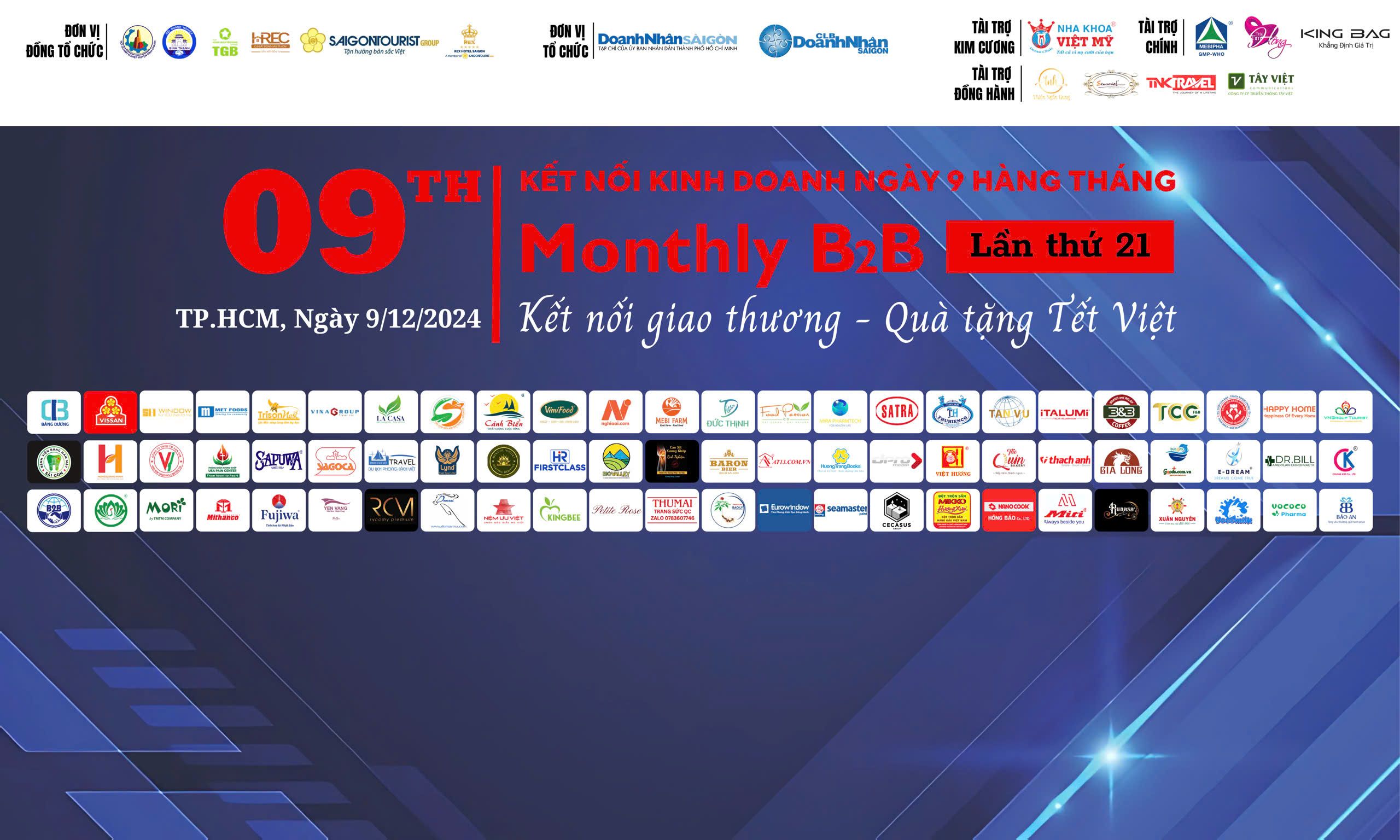 HREC - ĐƠN VỊ ĐỒNG TỔ CHỨC CHƯƠNG TRÌNH KẾT NỐI KINH DOANH 9TH MONTHLY B2B LẦN THỨ 21