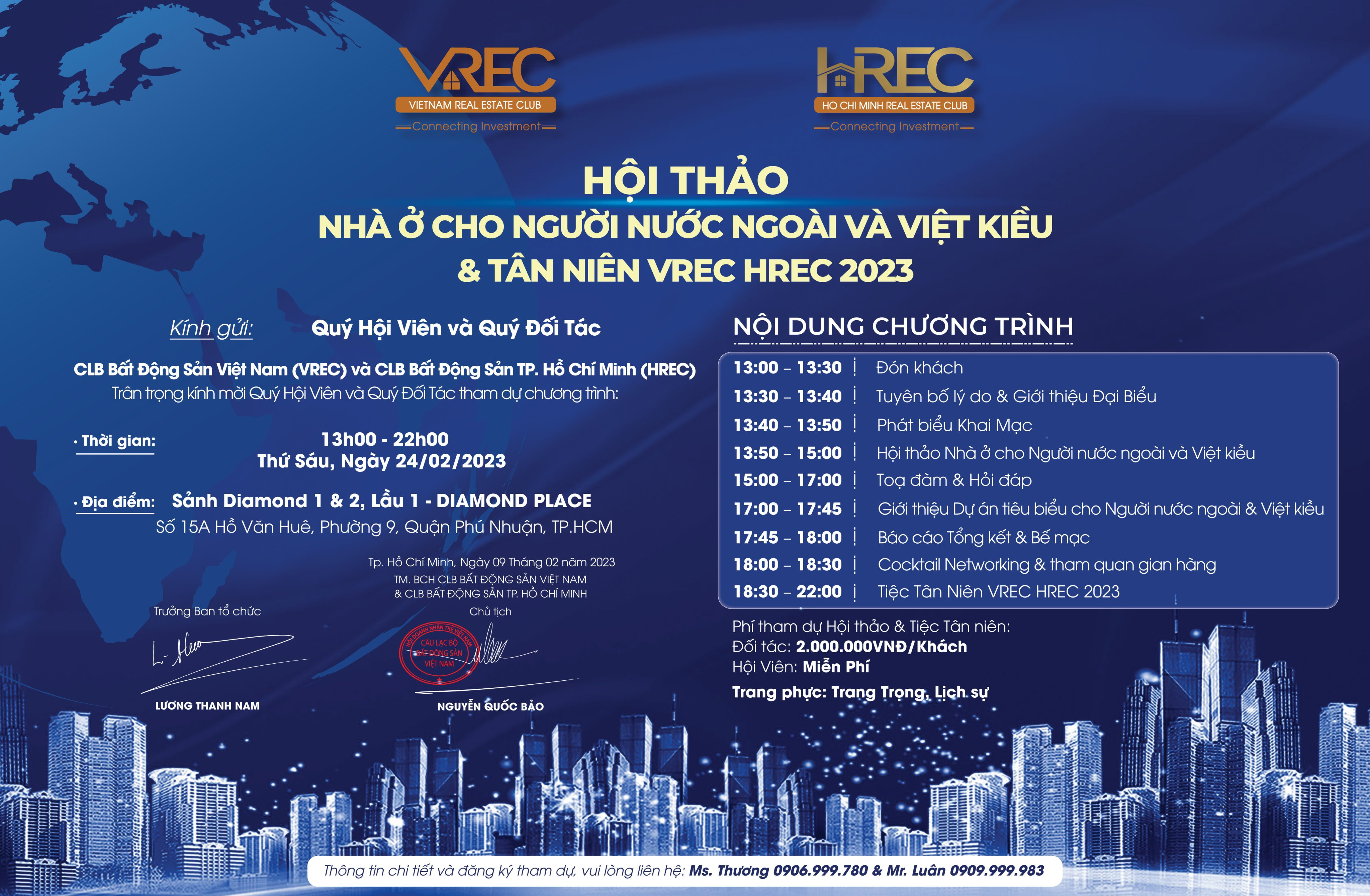 CHƯƠNG TRÌNH “HỘI THẢO NHÀ Ở CHO NGƯỜI NƯỚC NGOÀI VÀ VIỆT KIỀU”